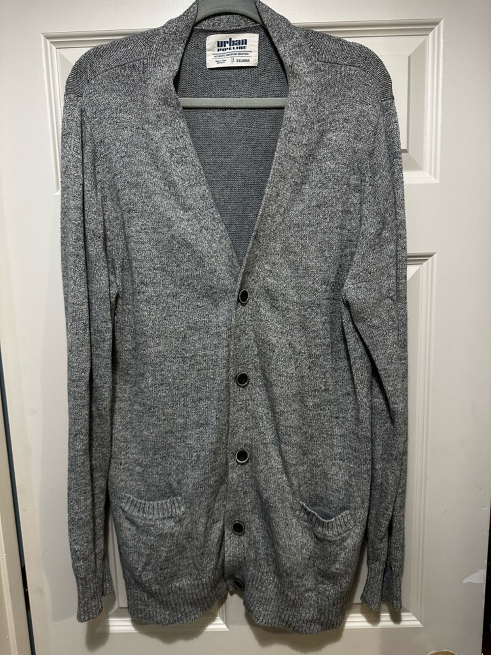 Urban Pipeline Men's Gray Button Up Sweater XXL Hipster